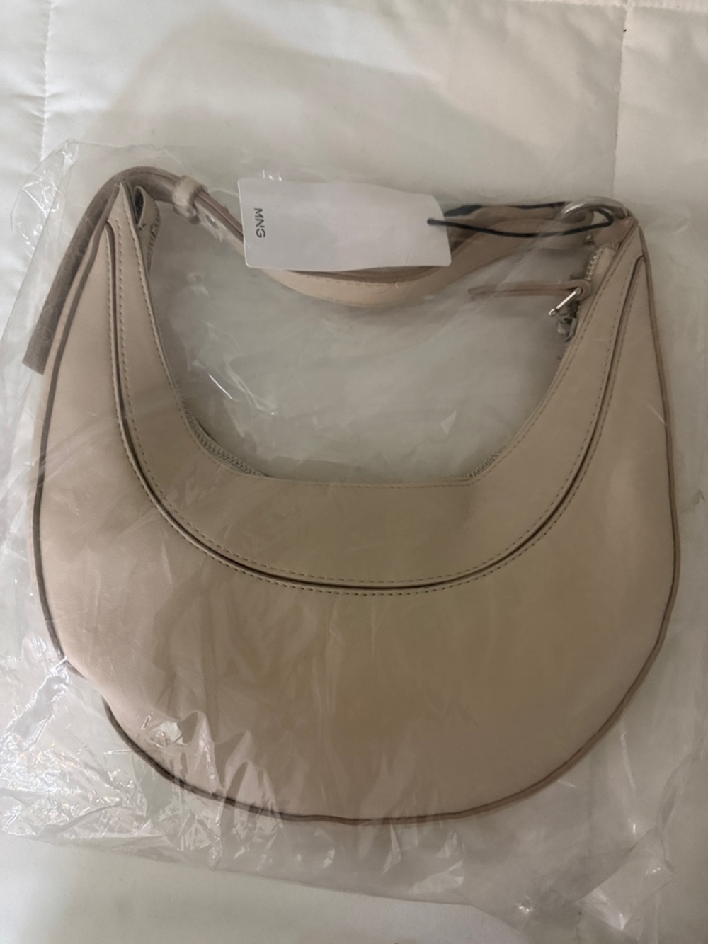 Mango Neutral Beige Shoulder Bag - Women Accessories